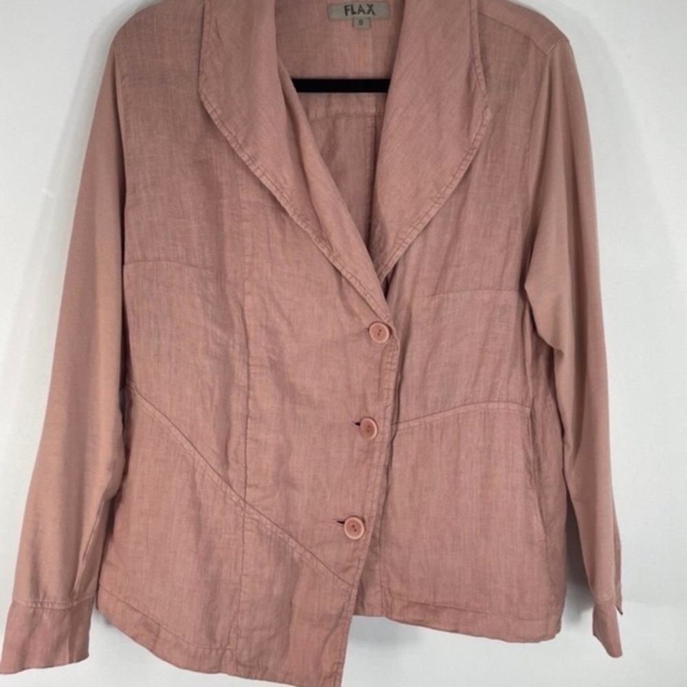Flax Women's Blush Pink Blazer